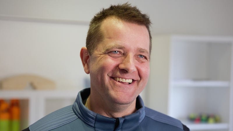 Per, det ødelagte køretøj fra hans trafikuheld i 2014